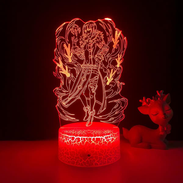 3D-illuusiolamppu animehahmo LED-yövalo