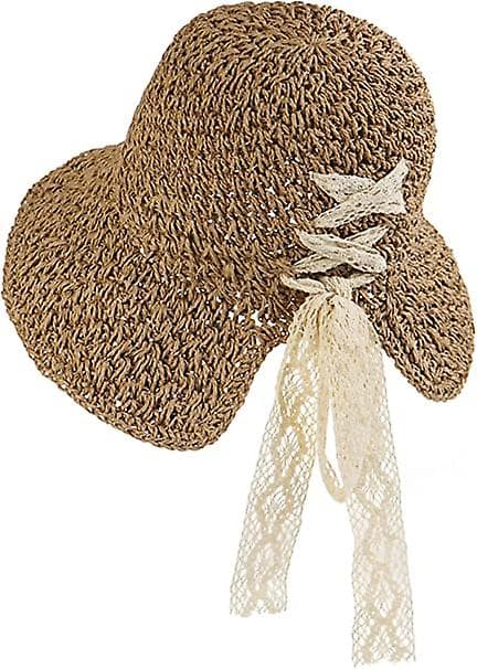 Dww-Bredskygget Solhat til Kvinder (Khaki) Solhat Cap Foldable Bucket Hat T Strand Solskærm til Kvinder