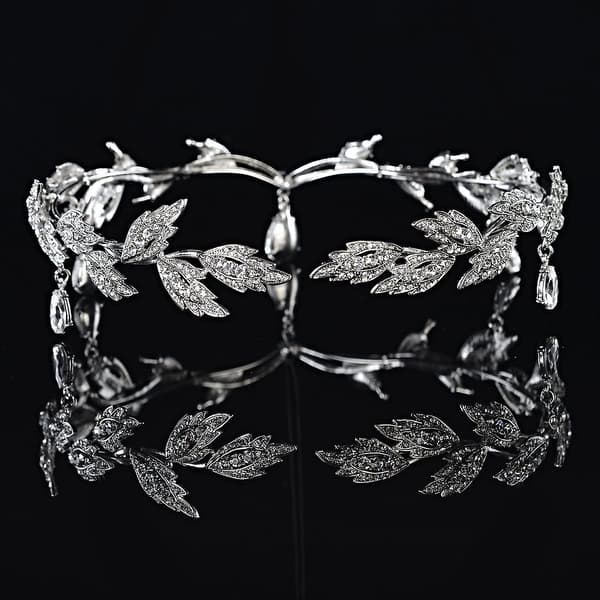 Hodeplagg Krystallperlet Pannebånd Krystall Rhinestone Bryllupshodebånd Brudehårtilbehør