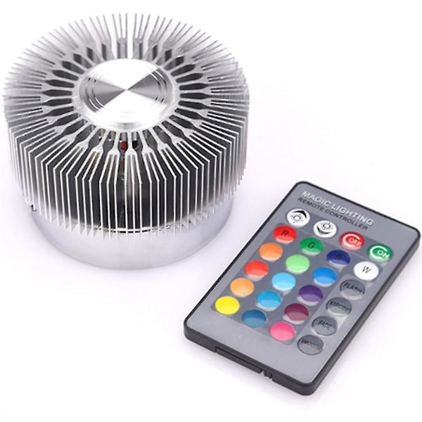 Led væglampe Rgb solsikke 360 graders hul cylinder farverig lampe - perfekt til stue soveværelse trappeopgang