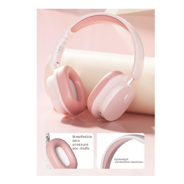 Headset Bluetooth Headset Brusreducering Trådlöst Spelheadset Lång Batteritid Mobiltelefon Multifunktionsheadset, D（Dome Vit）