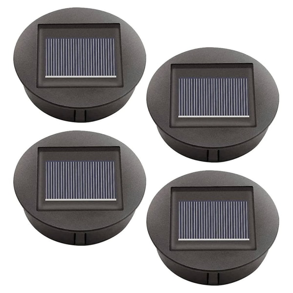 4 stycken ersättningssolljus med led-lampor, byte av solpanellampor, led cover för utomhushängande trädgårdslykta