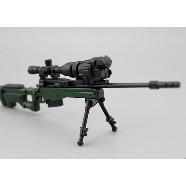 1/6:e mini pussel AWM 1/6 AWM prickskyttegevär i plast montera pistolmodell militärbyggnad för 12 tums actionfigursskärm (Svd)
