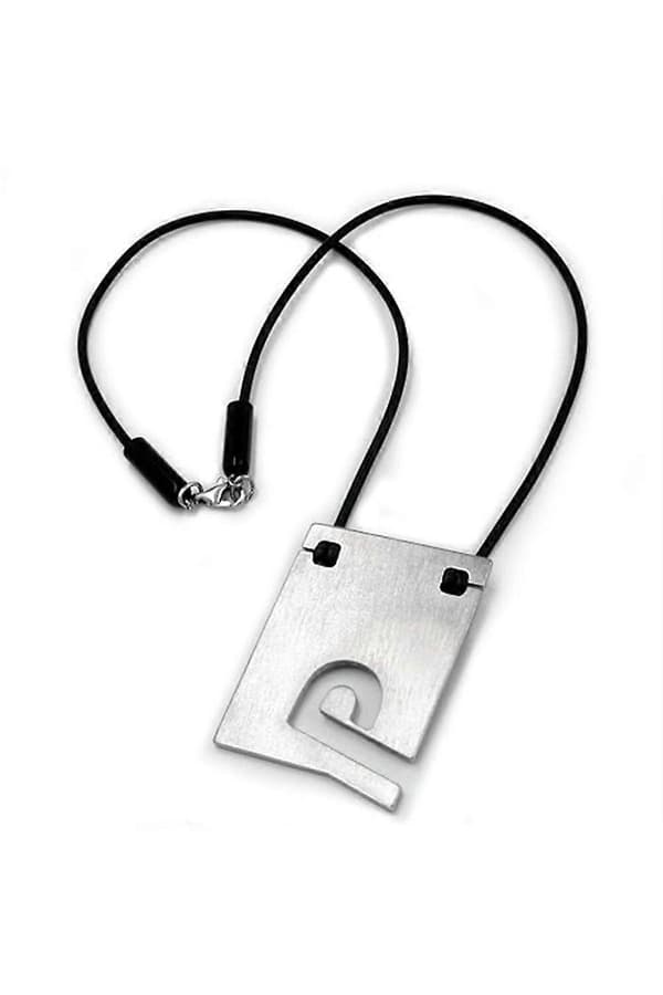 Halsband Initiale P Rostfritt Stål 42cm - Gl07855p