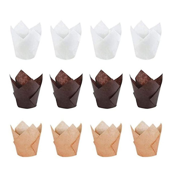 150 st Muffinformar Pappers Tulpanform Bakformar Cupcakeformar Muffinform