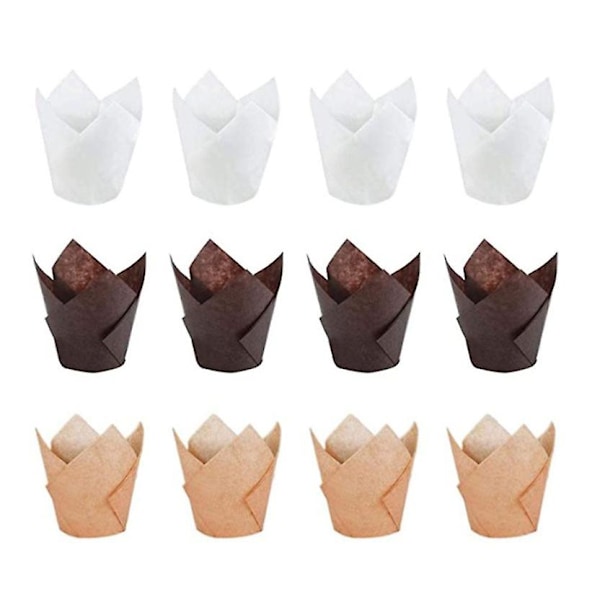 150 stk. Muffinforme Papir Tulipanform Bageforme Cupcakeforme Muffinform