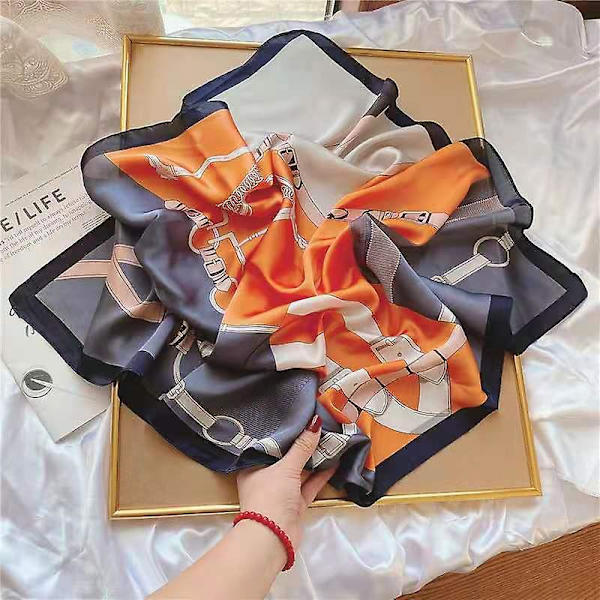 Kvinners silkeskjerf imitert silke profesjonelt skjerf 27,6''*27,6''