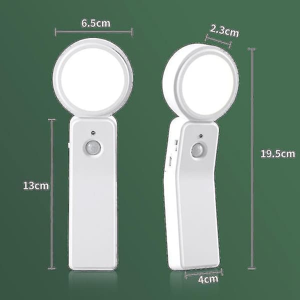Led natlys med bevægelsessensor, Usb natlys (6 Leds)（Hvidt lys）