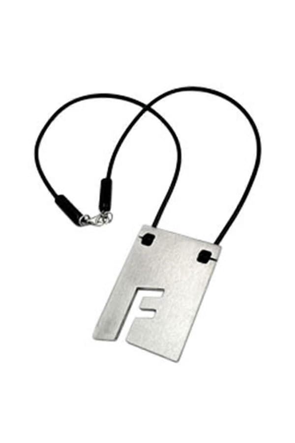 Halsband Initiale F Rostfritt Stål 42cm - Gl07855f