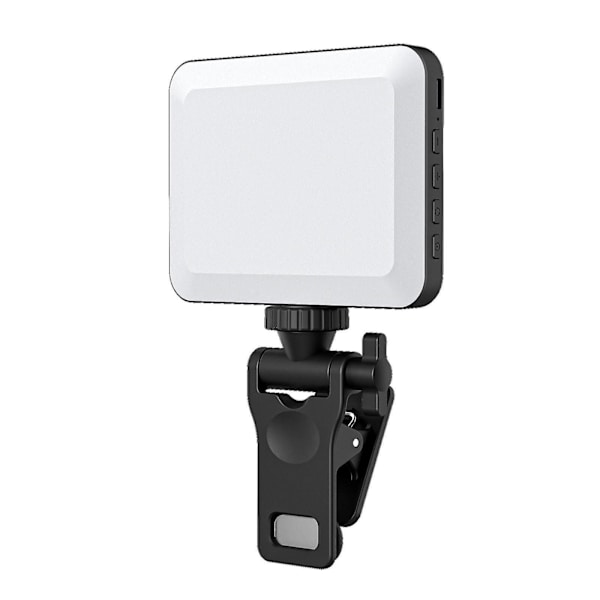 LED-telefonlys, selfie-lys, genopladeligt klipsvideolys