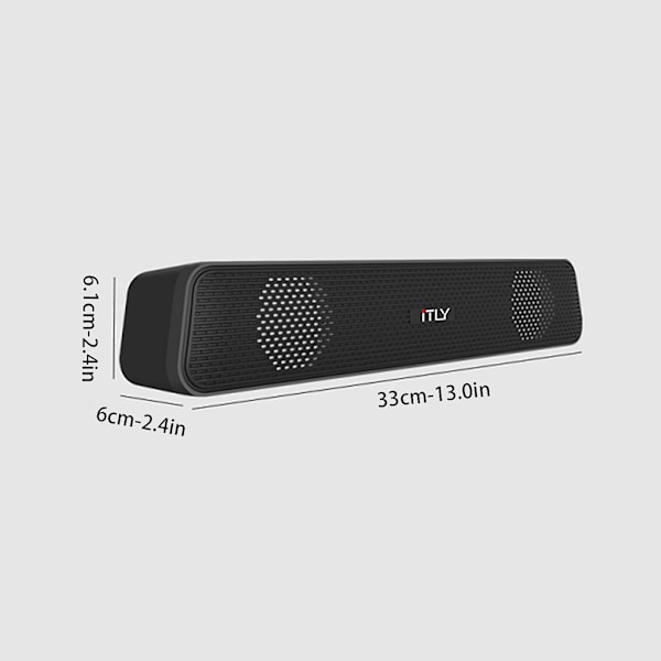 Langaton kaiutin Soundbar Sound Bar TV-kaiuttimet: Surround-järjestelmä Koti sisäänrakennetulla subwooferilla Langaton Langallinen Bluetooth 5.0（Musta）