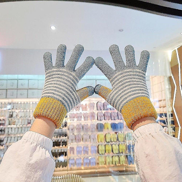 Vinterhandsker Varme Bløde Komfortable Elastiske Manchetter Kompatible Med Kvinder (Style 6)