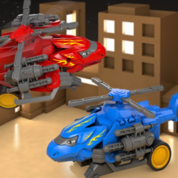 Børns kollisionsdeformation inerti tankbil udstødning legetøj simulation lille bil model lille legetøj（Rød）