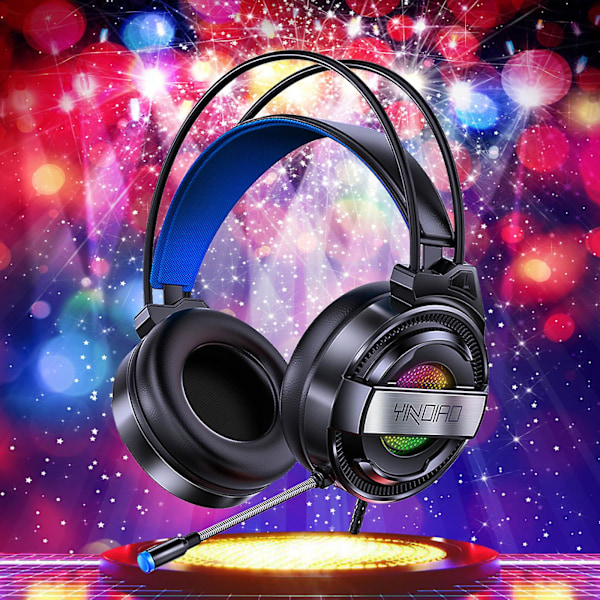 Headset för datorspel (flerfärgad)