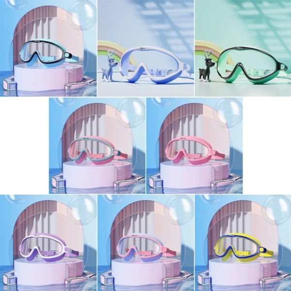 Barns läckagesäkra simglasögon Anti-dim simglasögon med justerbar silikonrem Lämplig för 3-14 år gamla barn 2#