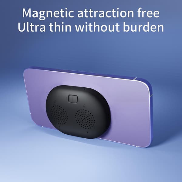 Smart bærbar telefon Bluetooth trådløs magnetisk forsterker kan sammenkoble Bluetooth-lyd (svart)
