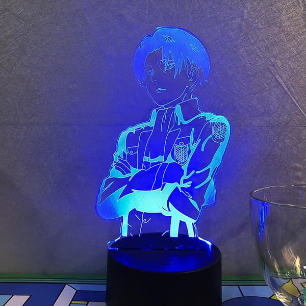 3D Anime Karakter Nattlys Illusjonslampe Fjernkontroll