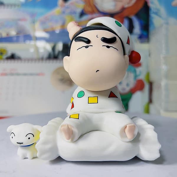 12cm Anime Crayon Shin Chan Pyjamas Actionfigur PVC Samleobjekt Leke (A2)
