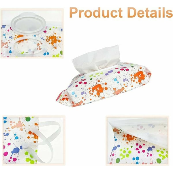 Baby kannettava pyyhepussin annostelija (4 kuviota) 4 kpl