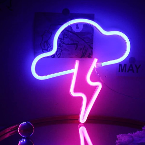 Salama Pilvi Neon Valo Led Seinä Neon Valot Usb/akku Neon Valo Ripustus Pehmeä Yövalo Acsergery Lahja