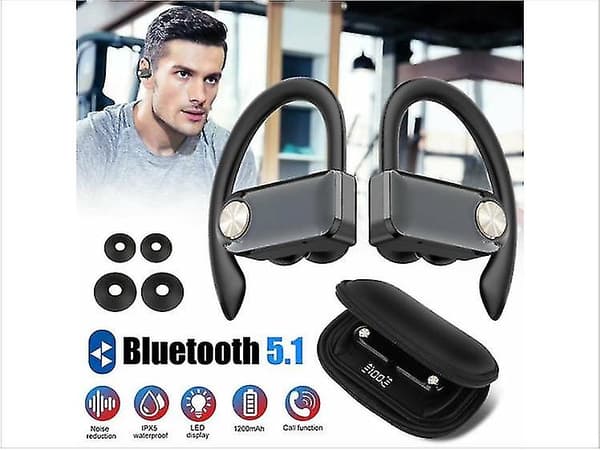 Bluetooth-hörlurar (svart)