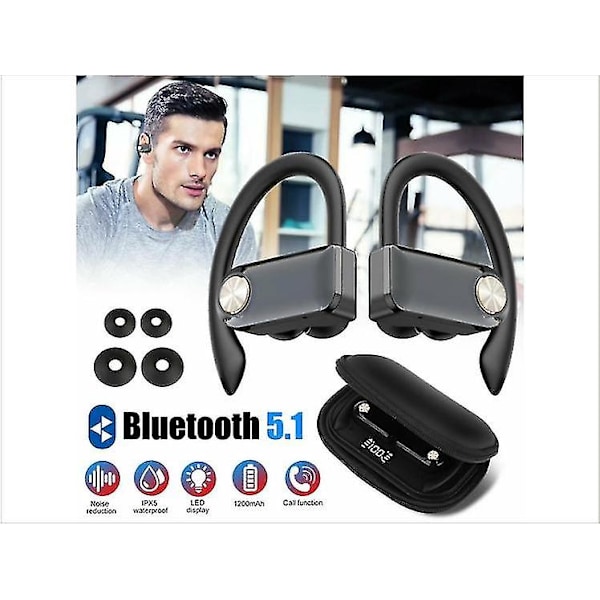 Bluetooth-øretelefoner (sorte)