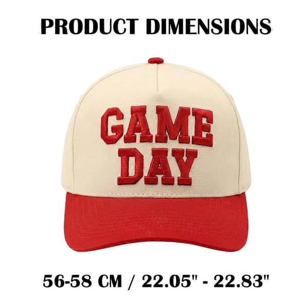 Game Day Baseballcaps Retro Polyester Solbeskyttelse Justerbar Broderi for Orange