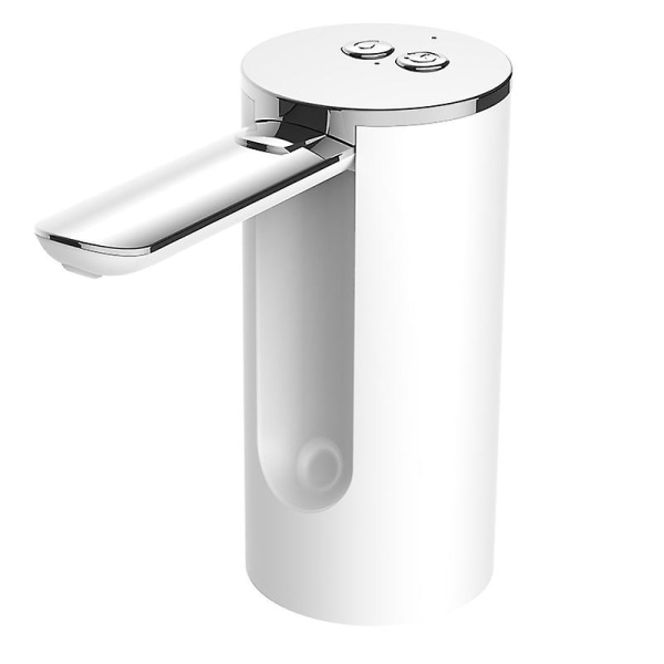 Elektrisk flaskvattendispenser (vit): Dricksvattenflaskpump, USB laddningsbar, 3,8 till 18,9 liters flaskvattendispenser, Wa Pump