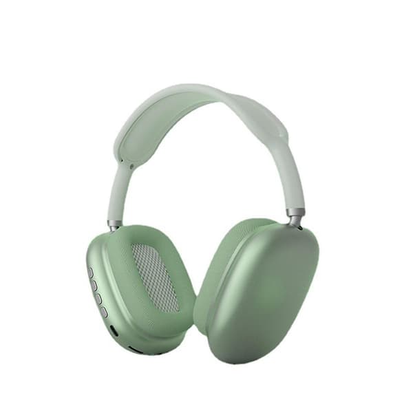 P9 Bluetooth-headset, pannband, mobiltelefon, trådlöst headset, headset, studenter, multifunktionellt, praktiskt headset, grönt（grönt）