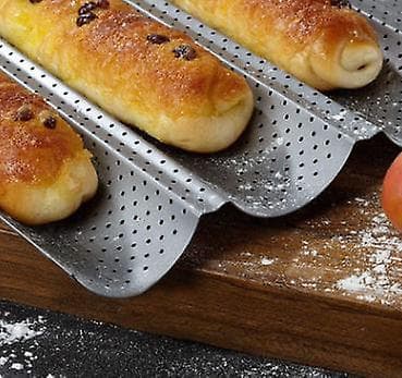 Fransk baguette non-stick perforeret fransk baguette 4 uld baguette