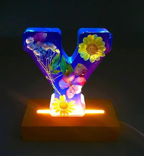 3D Alfabetform för Resin, Bokstav Y 4-tums Silikon Epoxyform