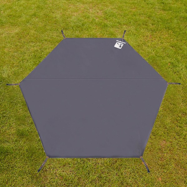 Tältfotspår Pu2000mm Utomhus Camping Tält Tarp För Mark 220x260cm（220x260cm，Grå）