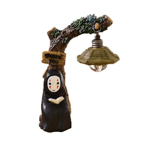 Miyazakis animerte No Face Man liten nattlyslampe ornament dekorasjon