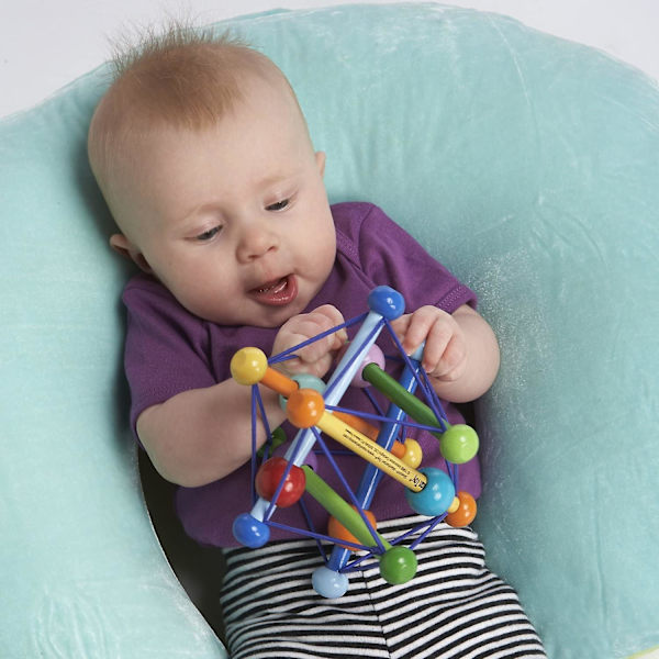 Dww-Toy Color Burst Skallra och Tandning Grepp Aktivitetsleksak, 15,25 x 15,25 x 15,25 centimeter