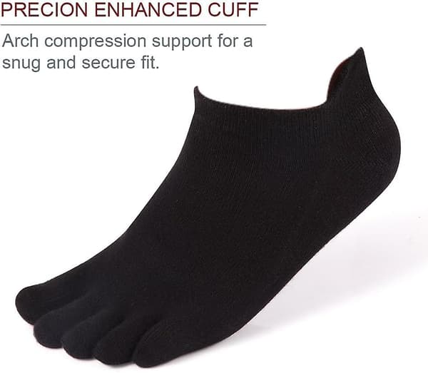 Tåstrumpor No Show Running Five Finger Socks - För Män Kvinnor 4 Par