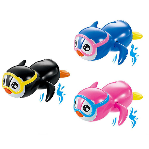 Baby Kids Søde Svømning Penguin Wind Up Badelegetøj