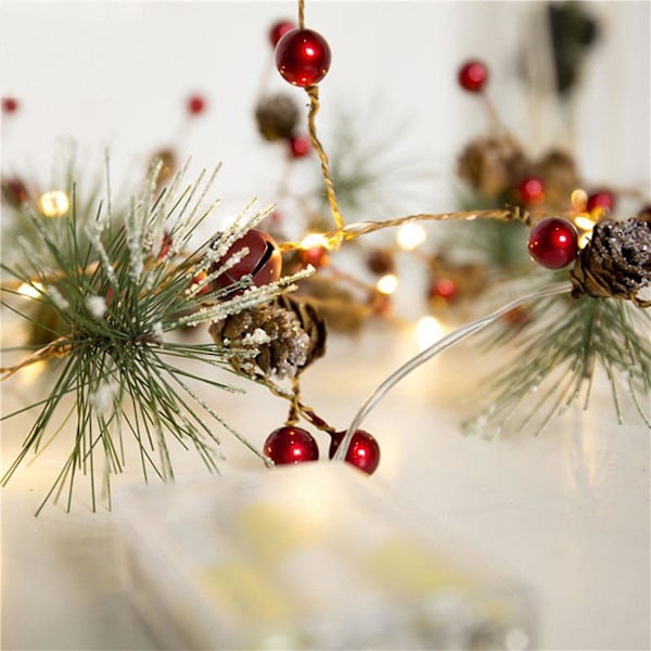 Juledekor Julelys Led-lys Streng Kobbertrådlampe Innendørsbelysning