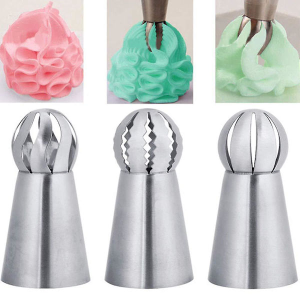 Rustfritt stål russisk ball konditornozzle