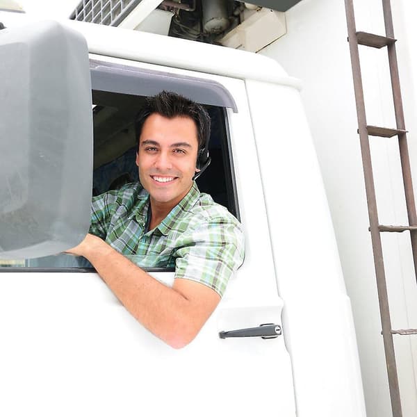 Trucker Bluetooth-headset, trådløst headset med mikrofon til pc, Bluetooth-headset med mikrofon støjreduktion, til mobiltelefoner, computer, lastbilchauffører