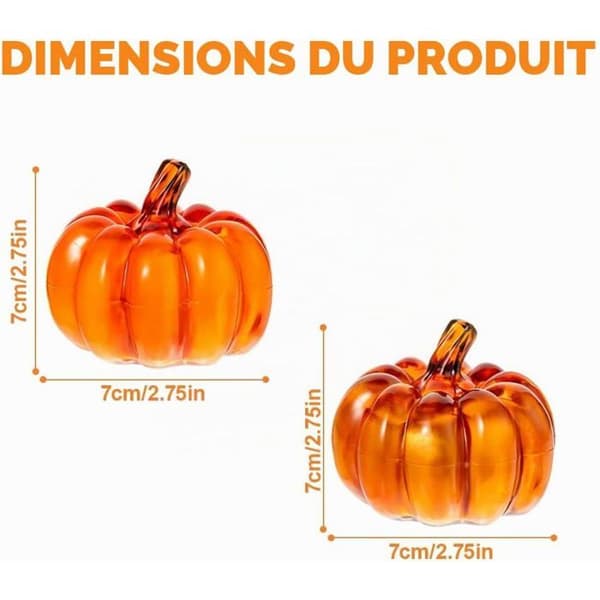 Pumpalykta med LED-ljus, 2 stycken dekorativa LED-pumpor