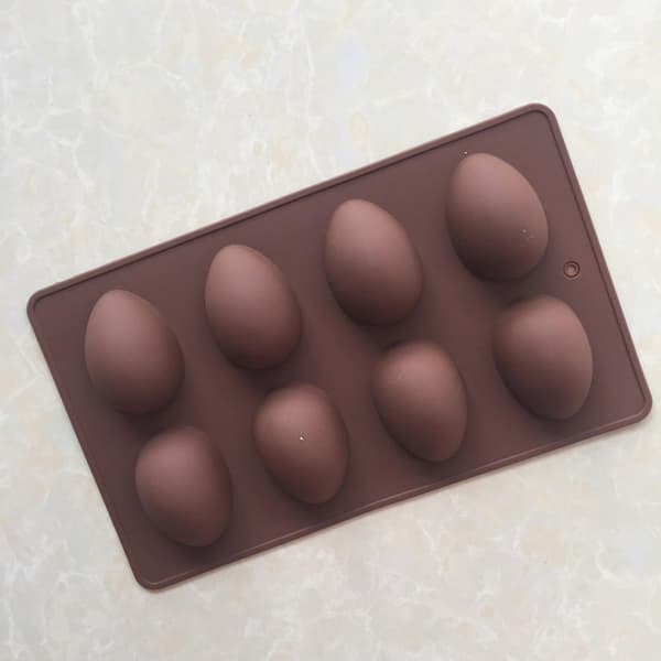 Dekorativ sjokoladeform, enkel å rengjøre, silikon, påskeeggsform, bakeform til hjemmet