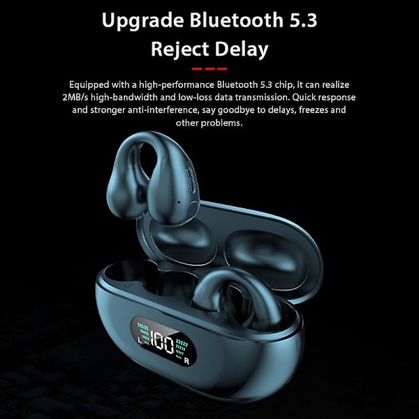 Tws Trådlösa Bluetooth 5.3 Hörlurar Touch Control Brusreducerande Stereo Hifi Ljud Musik Öronproppar Sport Vattentäta Handsfree Samtal Hörlurar Mini He