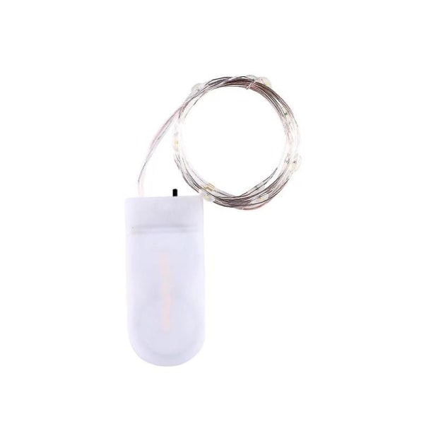 Led String Lights Batteridriven, paket med 20 1m 10 Led Koppartrådslampor för dekorationer (cool White)