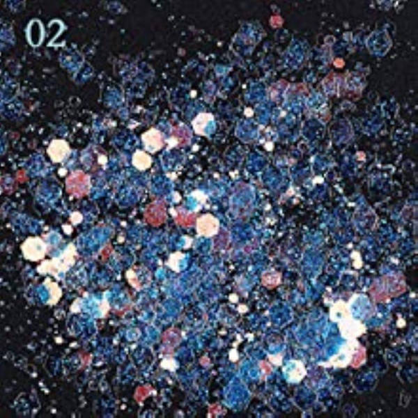 Iridescent Nail Sequins Mermaid Färgglada Flakes Glitter 8 Färger