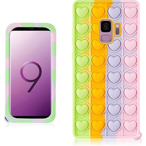 Trendig och rolig Samsung Galaxy S9-fodral, silikon estetisk tecknad rolig söt cool fidget unik snygg designer rolig skyddande fodral för pojkar flickor