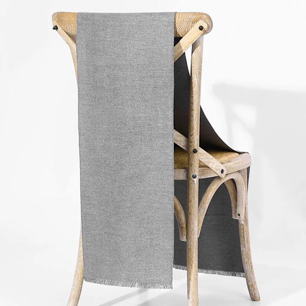 Herrscarf i ullbland, rutig, mjuk, trendig, finstickad halsduk med fransar för män, varm, klassisk och elegant rutig