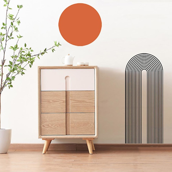 En uppsättning geometriska bågformade bohemiska väggdekaler