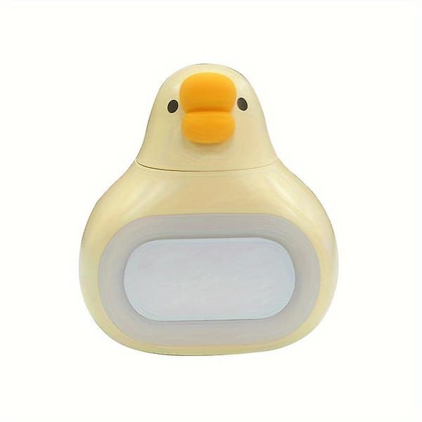 Fet Smart Mini Program Vekkerklokke Time Cartoon Digital Klokke Dimbar Nattlys（gul）