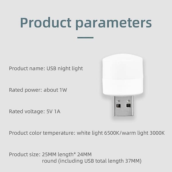 4 stk. USB-tastaturlys 5V LED-natlamper til Powerbank-computer, bærbar computer, notesbog, stationær bogarbejdsbelysning