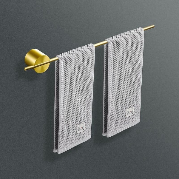 Pyyhehylly 40cm - Alumiininen seinään kiinnitettävä pyyheteline - Pyyhehylly - Säädettävä - Harjattu - Kulta